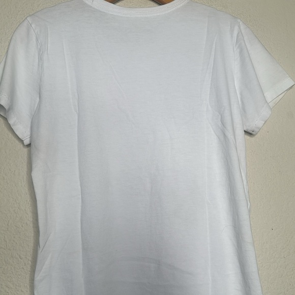 Life is Good Easy Like Sunday Morning Retro tee Oversized White 70s Size Small - Picture 11 of 11